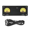 Dual Analog VU Meter Signal Level Meter Audio Amplifier Speaker Switcher Box Selector Music Spectrum Visualizer Meter 3.5mm/RCA