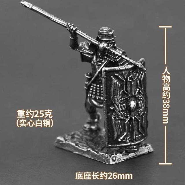 Metal Roman Legion Heavy Javelin Soldier Figure Model Ancient Warfare Wargame Toy Unpainted Collectible Desktop Decor