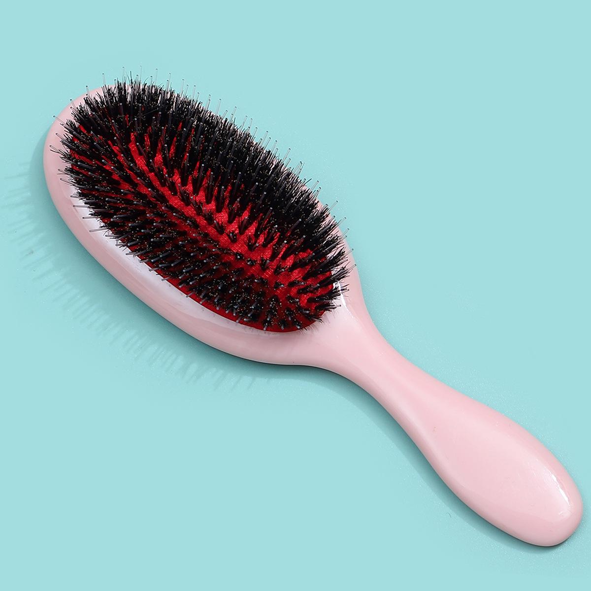 

Black Plastic Long Handle Cushion Comb for Medicine Application and Ladiest Massage 21.5 x 6 x 3 cm