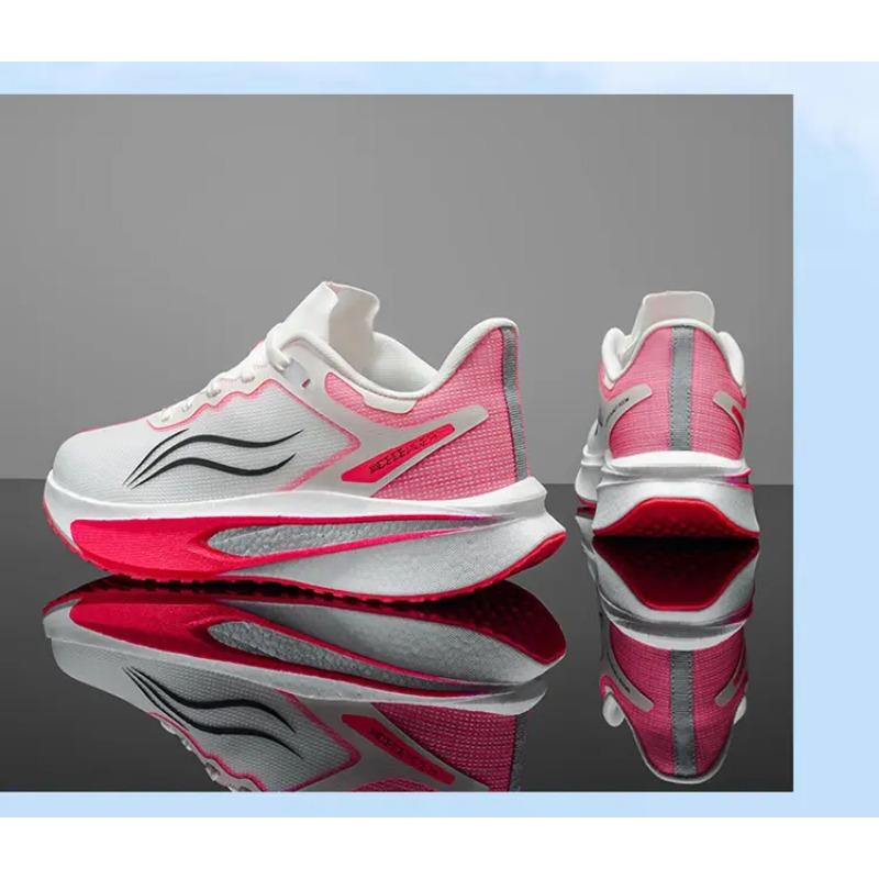 Men's Running Shoes Breathable Mesh Lace-up Athletic Sneakers Lightweight Cushioning Sports Footwear