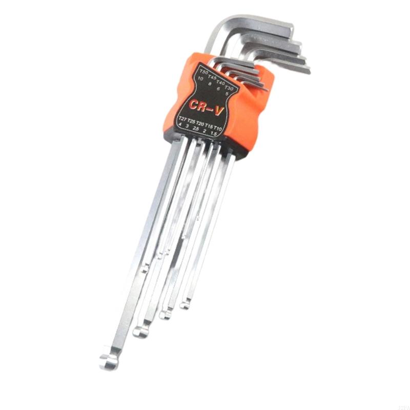 9Pcs Torx L Shaped Wrench Set Corrosion Resistant For Professional Mechanics