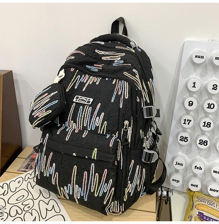 

Многофункциональный рюкзак в корейском стиле: Легкий, большой вместимости для студентов и активного отдыха 46X30X20CM чёрный