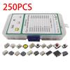 250 Stück Taktile Drucktastenschalter Momentan-Takt Für SMD 10-Werte-Kit