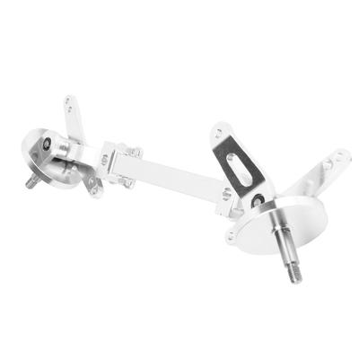 179mm RC Steering Front Axle Aluminium Alloy Silver RC Car Upgrade Part for Tamiya 1/14