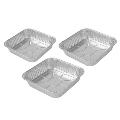20 Pieces Square Aluminum Foil Containers for Cooking and BBQ Stackable Oven Baking Tray Air Fryers Accessories