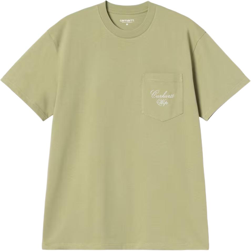 Carhartt WIP Loose Fit Embroidered Pocket Short Sleeve T-Shirt Men Tops I036204-3N8-XX