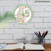 2D Flat 1pc, 8x8 in, Printed Aluminum Metal Signage, The Best Mom Decoration, Suitable for Doors, Walls, Home, Room Decoration, Farmhouse Decoration
