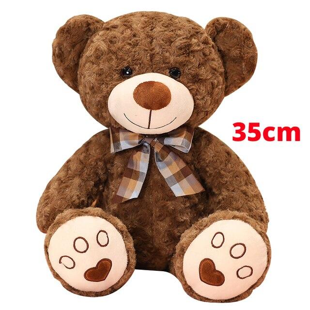 25/35 cm Kawaii Teddybär Plüsch Kissen Spielzeug Schöne Schleife - Knoten Bären Spielzeug Gefüllte Weiche Tier Puppen Kinder Mädchen Weihnachten Valentinstag Geschenk