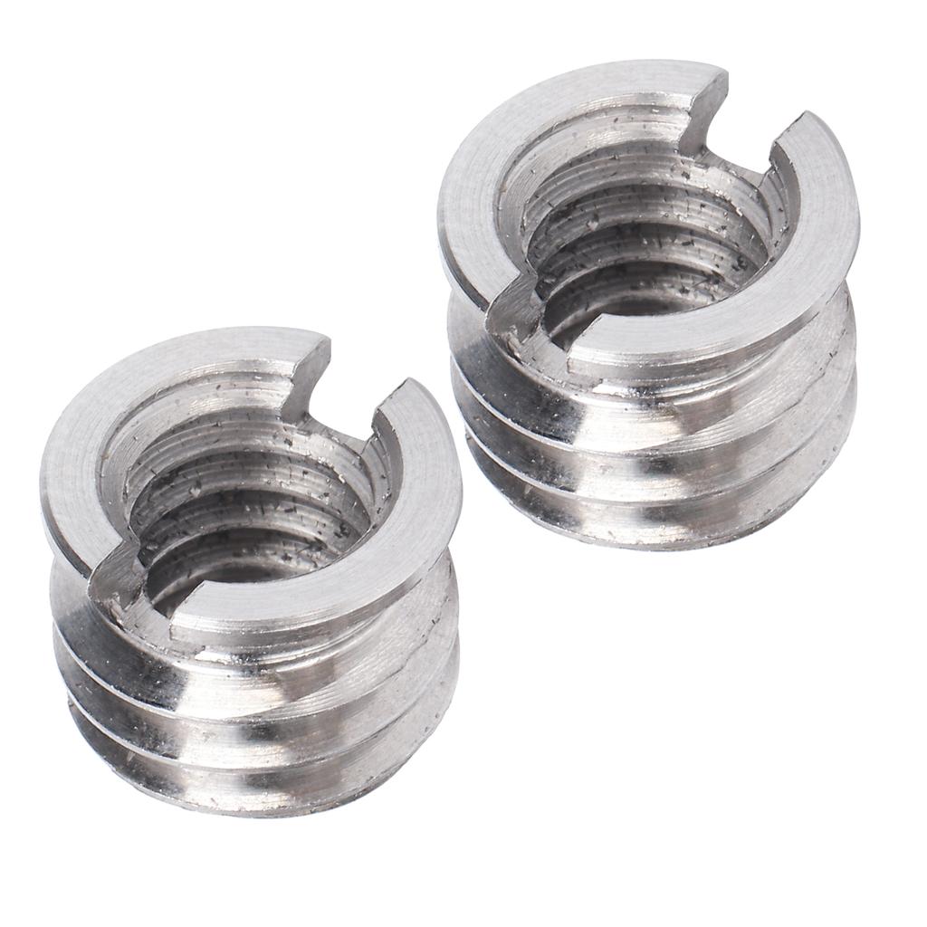 LS0011 2Pcs 1 4 in to 3 8 in Conversion Screw Iron Material for Tripod Ball Head Photographic Equipment