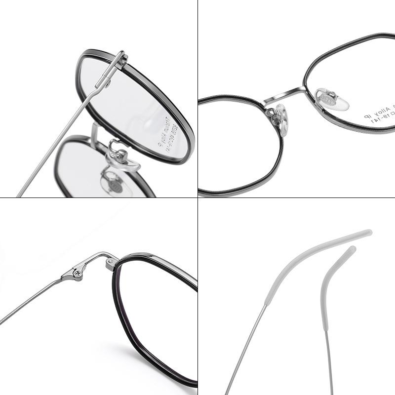 Новые титановые очки в круглой оправе TR90 с корейскими индивидуальными оптическими — фото 8