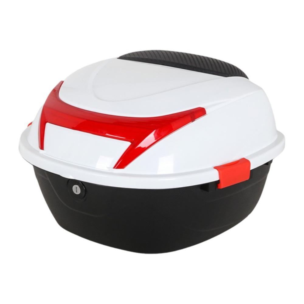 Lockable Motorcycle Trunk Plastic Electric Scooter Toolbox Electric Scooter белый