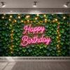 Party Backdrop Natural Leaf Decor Banner Birthday Backdrop Greenery Design Display For Party Photography