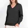 European Casual V-Neck Pullover for Women - 2025 Autumn/Winter Collection