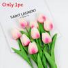 Pu Tulip Artificial Flowers For Wedding Decor Home Styling Photo Props