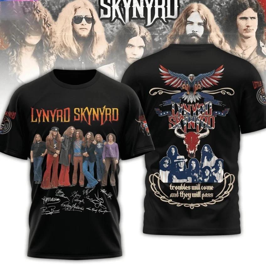 Lynyrd Skynyrd Troubles Will Come And They Will Pass AOP 3D T-Shirt XXXXL