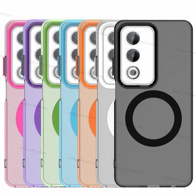 Per OPPO A80 5G Custodia Magsafe Ricarica Wireless Cover OPPO A80 5G Custodia Funda Antiurto Opaca TPU Paraurti per Telefono Per OPPO A80 5G