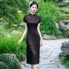 Medium and long college entrance examination send mother new Chinese-style improved cheongsam 1011 new women can wear daily in summer