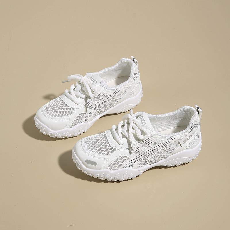 Women'S Shoes Summer Mesh Breathable Thin Mesh Shoes Running Lightweight Sports Shoes Lightweight Soft Sole German Training White Shoes
