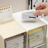 Stackable Plastic Desktop Storage Drawer Clear Panel Non Slip Design For Stationery Hair Accessories Small Daily Items