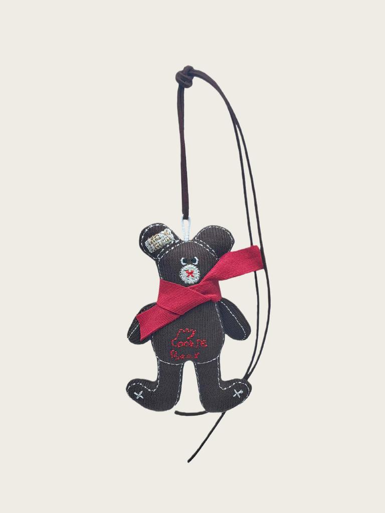 Fabric Filled Cotton Cartoon Bear Keychain Versatile Girls Trend Scarf Little Bear Bear Pendant Bag Pendant