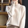 Autumn Winter Half Turtleneck Sweater Women's Pullover Outer Wear New Twist Top Bottoming Casual Thick