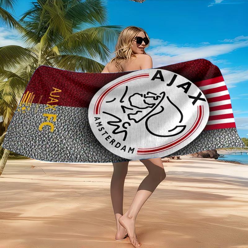 AFC Ajax Emblem Design Strandtuch, Schnelltrocknend, Pflegeleicht, Geeignet für Fitness und Strandurlaub, Sport-Essential