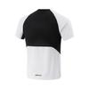 Li Ning Running Series Round Neck Pullover Slim Fit Color Block Comfortable Versatile Letter Print Short Sleeve T-Shirt Men Tops ATSV097-1