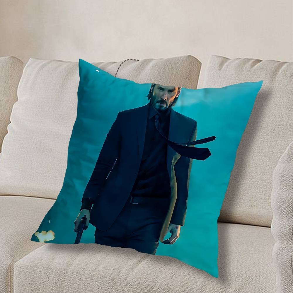 top assassin J-John Wick Pillow Case Sofa Living Room Bedroom Headboard Backrest Cushion Square Cushion Nap Time