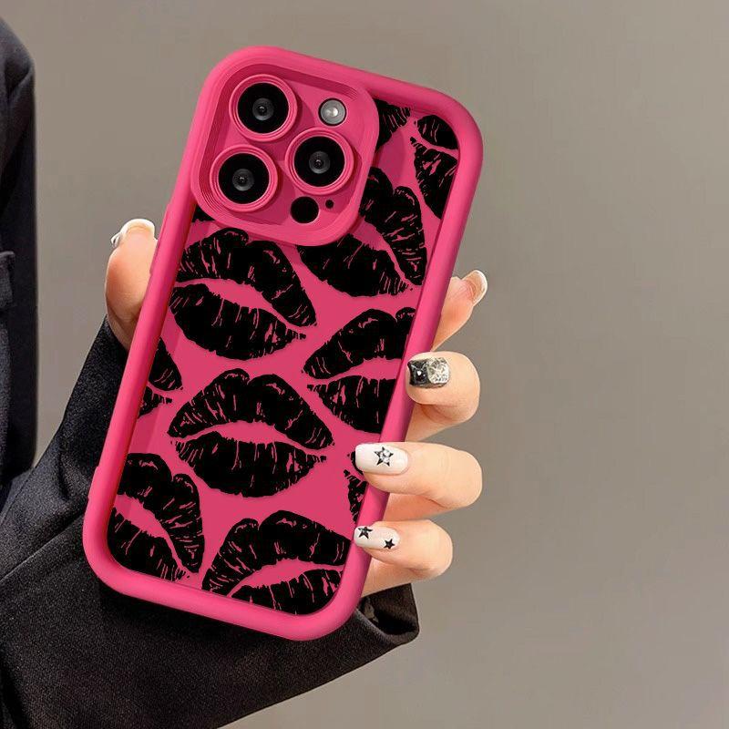 Sexy lip print for iPhone17promax mobile phone case 15/14 premium 13 factory 12/11 Europe and America