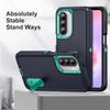 Candy Color Stand Phone Case For Samsung Galaxy S26 Ultra S25 FE S24 S23 Plus A17 A27 A37 A57 A15 A16 A36 A56 5G Hybrid 3in1 Shockproof Bumper Cover