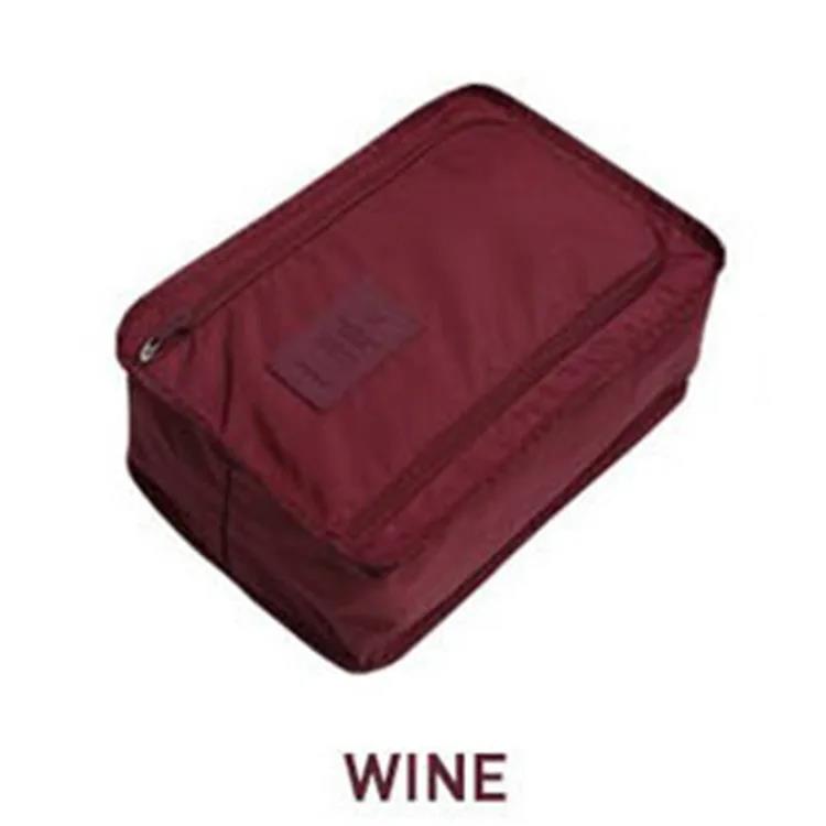 1PC Solid Color Waterproof Shoe Storage Bag - Portable Folding Travel Organizer Pouch For Shoes