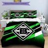 3pcs Duvet Cover Set (1*Duvet Cover + 2*Pillowcase, Without Core), Borussia Monchengladbach Print Bedding Set, Bedroom Decor, All‑Season, Birthday Gif