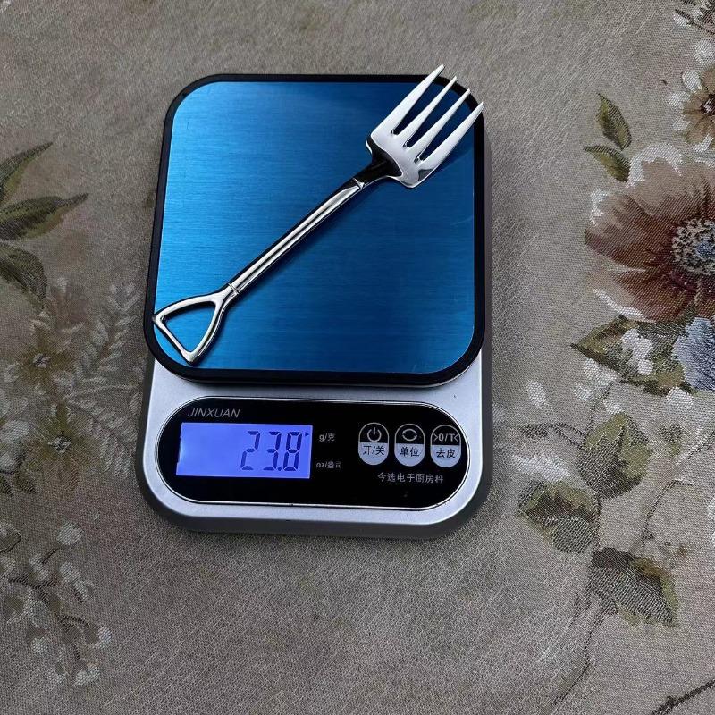 

Household Spoon Fruit Ice Cream Dessert Spoon Shovel Fork 304 Stainless Steel Watermelon Spoon Shovel fork 15.6*3cm