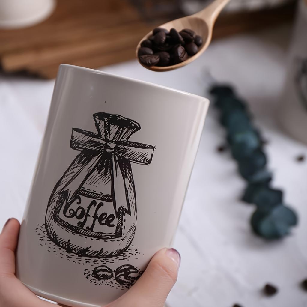 3Pcs Canister Set for Kitchen Counter, Coffee Sugar Tea Canister, Metal Vintage Kitchen Containers, Food Storage Containers