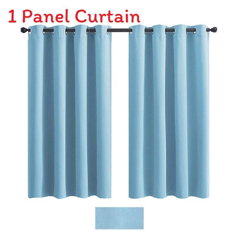 Contemporary Solid Color Curtains With Heavy Light Blockage For Bedroom And Lounge