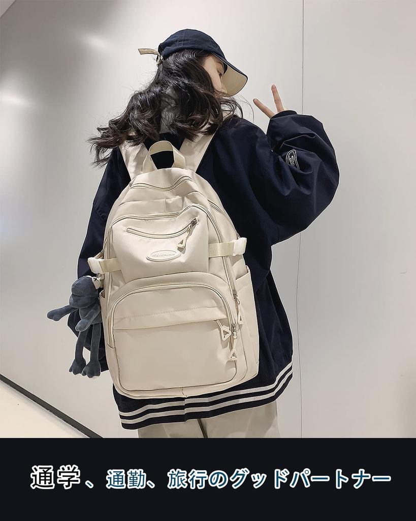 Topokentlina Women's Lightweight School Backpack for High School Girls, Waterproof, Lightweight, Cute, Casual, Holds a 15.6-inch Laptop, Perfect for