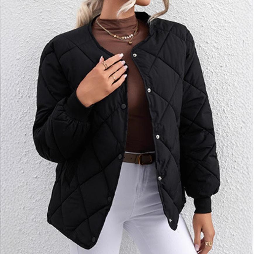 Damen-Übergröße, Baumwolle, Herbst und Winter, leichte Dessous, langärmelig, lässige Jacke