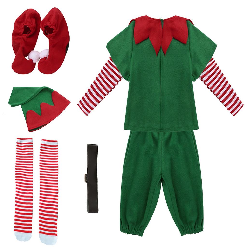 Christmas Boys And Girls Long Sleeves Performance Costumes Parent-child Performance Costumes