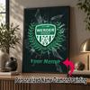 Custom Name Werder Bremen FC 5D Diamond Painting Personalized Full Drill Diamond Art Kit Gift