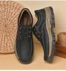 Men's Retro Leather Driving Shoes - Durable, Wear-Resistant Casual Footwear for Spring.