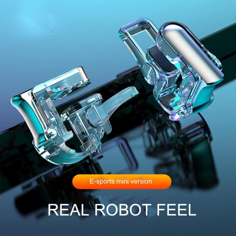 1 Pair Metal Gt01 Game  Controller Internal Slot Compact Mobile Phone Game Trigger Joystick