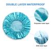 Reusable Shower Cap Daily Use Night Sleep Bath Women’s Hair Care Accessories Double Layer Bath Shower Hair Cover