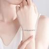 925 Silver Heart Bracelet for Women Elegant Adjustable Romantic Jewelry Gift Set for Party Wedding Anniversary