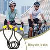 Scooter Lock Outdoor Anti-Theft 4-Digit Combination Cable Lock Heavy Duty Accessories for E-bikes Bikes Bicycles Cruisers