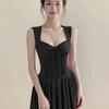 Rose Life Spice Girl Pure Desire Wind Princess Dress Bow Thousand Gold Feeling Waist Skinny Birthday Dress Dress Women