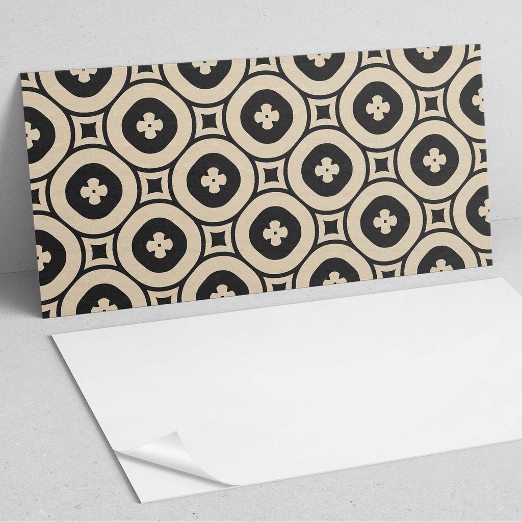 Dekoracyjny Panel Winylowy Ścienny 100X50 Cm Geometryczny Wzór Z Kwadratami