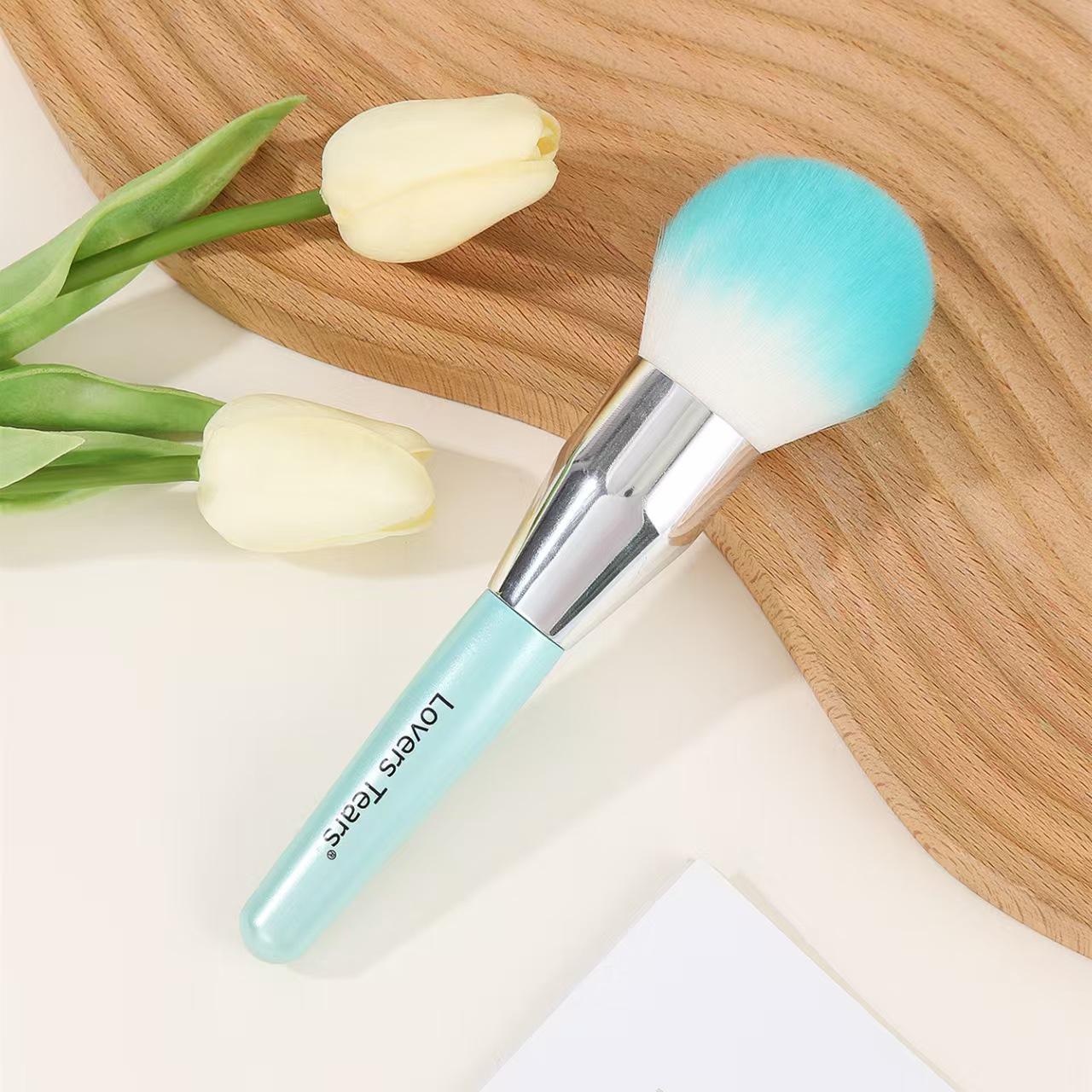 

Lover s Tears Large Powder Brush - Super Soft Makeup Tool небесно-голубой