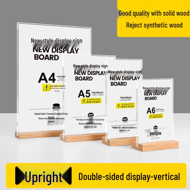 

Акриловая А4 Подставка для меню для кофеен и чайных