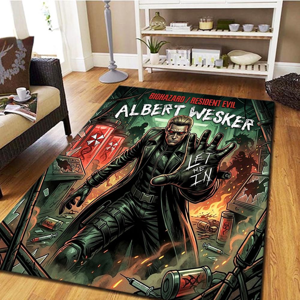 Resident Evil Bedroom & Living Room Carpet, Home Decor Cool Movie Mat Play Floor Mat -HE50