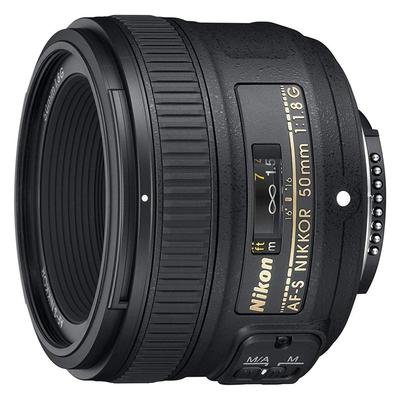 Lente Nikon NIKKOR 50mm fijo compatible AF-S f/1.8G, fotograma completo